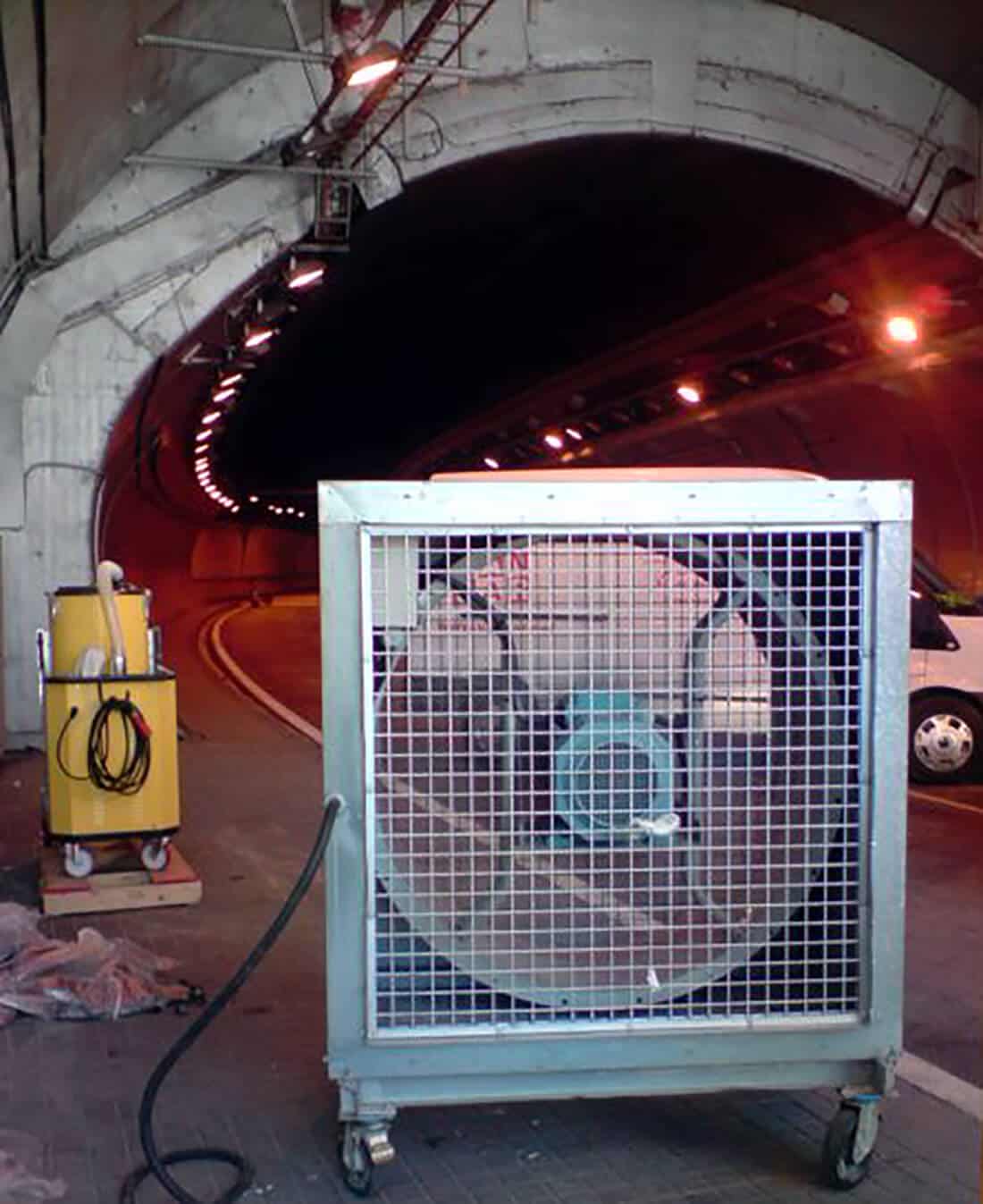 Ventilación para túneles en construcción
