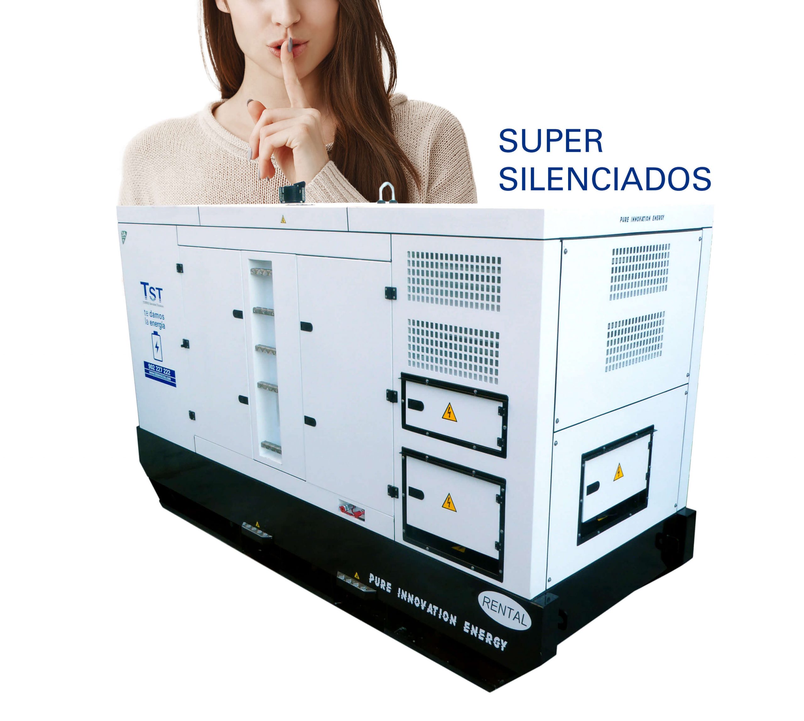 Alquiler de Grupo electrógeno  150 KVA Sincro Stage V SuperSilenciados 