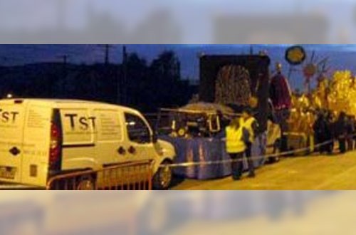 TST Servicios instala los grupos electrógenos de alquiler para los Reyes Magos de Mollet V. (Barcelona)