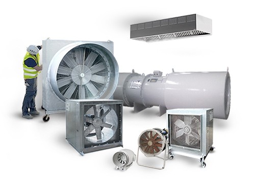 Alquiler equipos para ventilación y renovación de aire