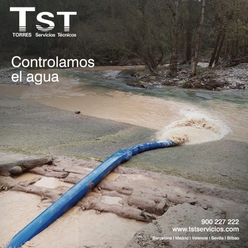 Servicio de drenaje, bombeo y evacuación de agua para inundaciones en Cataluña