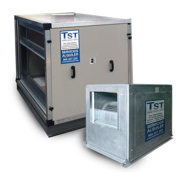 Alquiler de cajas de ventilación centrífugas