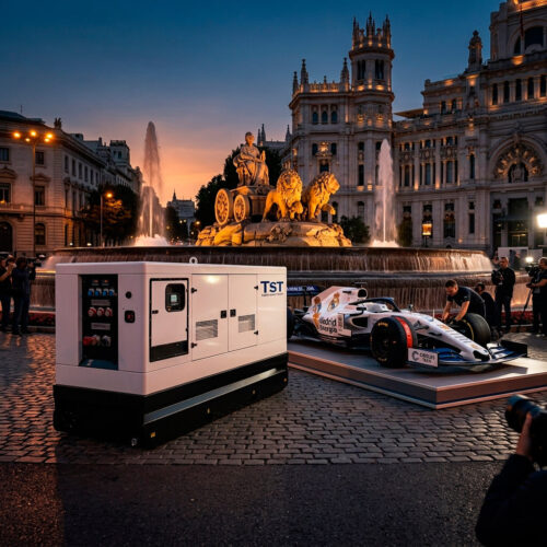 Instalaciones técnicas en el evento de Fórmula 1 en Madrid